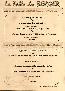 menus du restaurant : LA TABLE DU BERGER