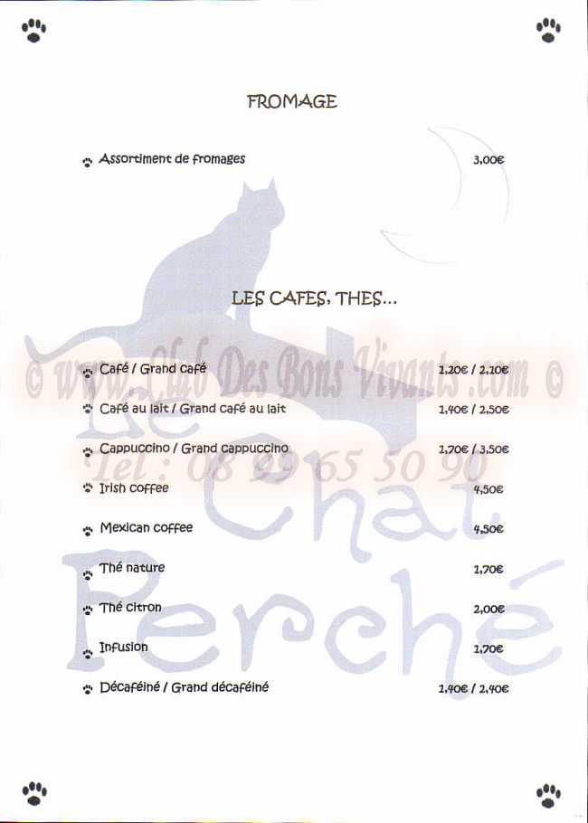 Restaurant Le Chat Perche Carte Et Menus Restaurant Le Chat Perche Carte Et Menus