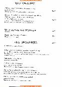 menus du restaurant : Philippe Vannier Restaurant page 09