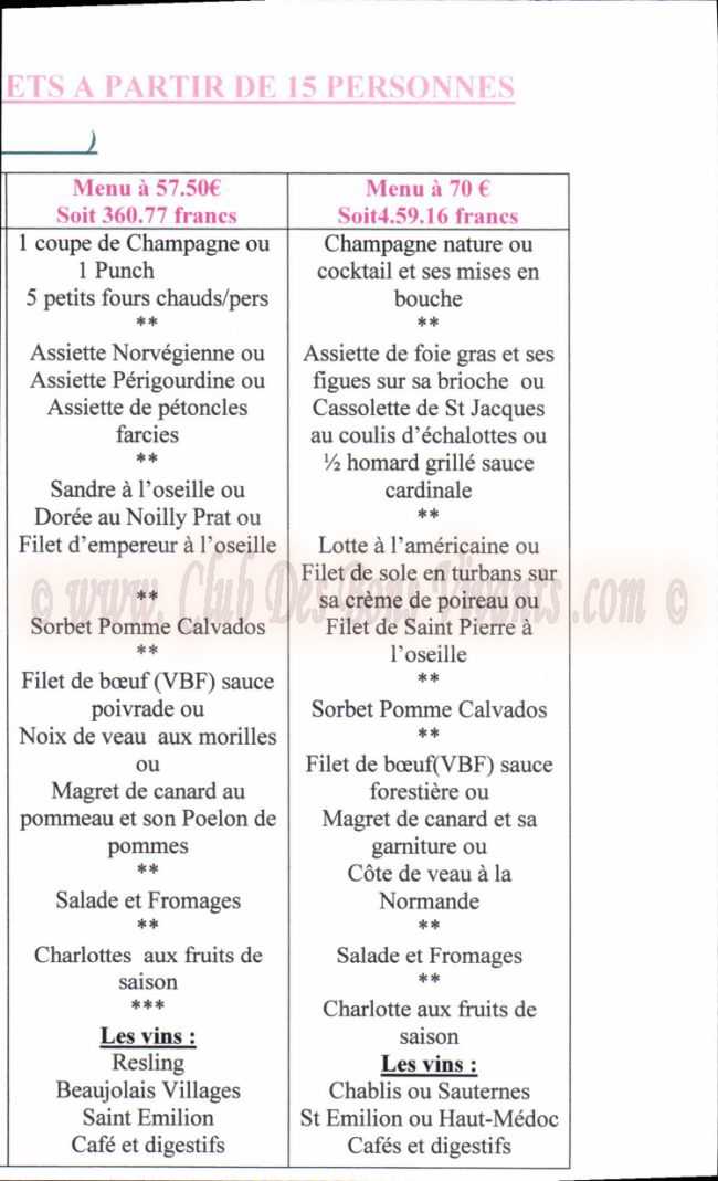 Restaurant La Poule Au Pot Carte Et Menus