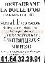 menus du restaurant : LA BOULE D\'OR