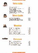 menus du restaurant : RESTAURANT OLIVIER page 03