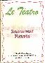 menus du restaurant : LE TEATRO