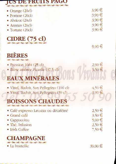 Restaurant Le Nicol S Carte Et Menus