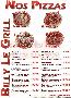 menus du restaurant : BILLY LE GRILL page 09